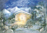 Adventskalender mit 24 Türchen - Ankunft der Hirten